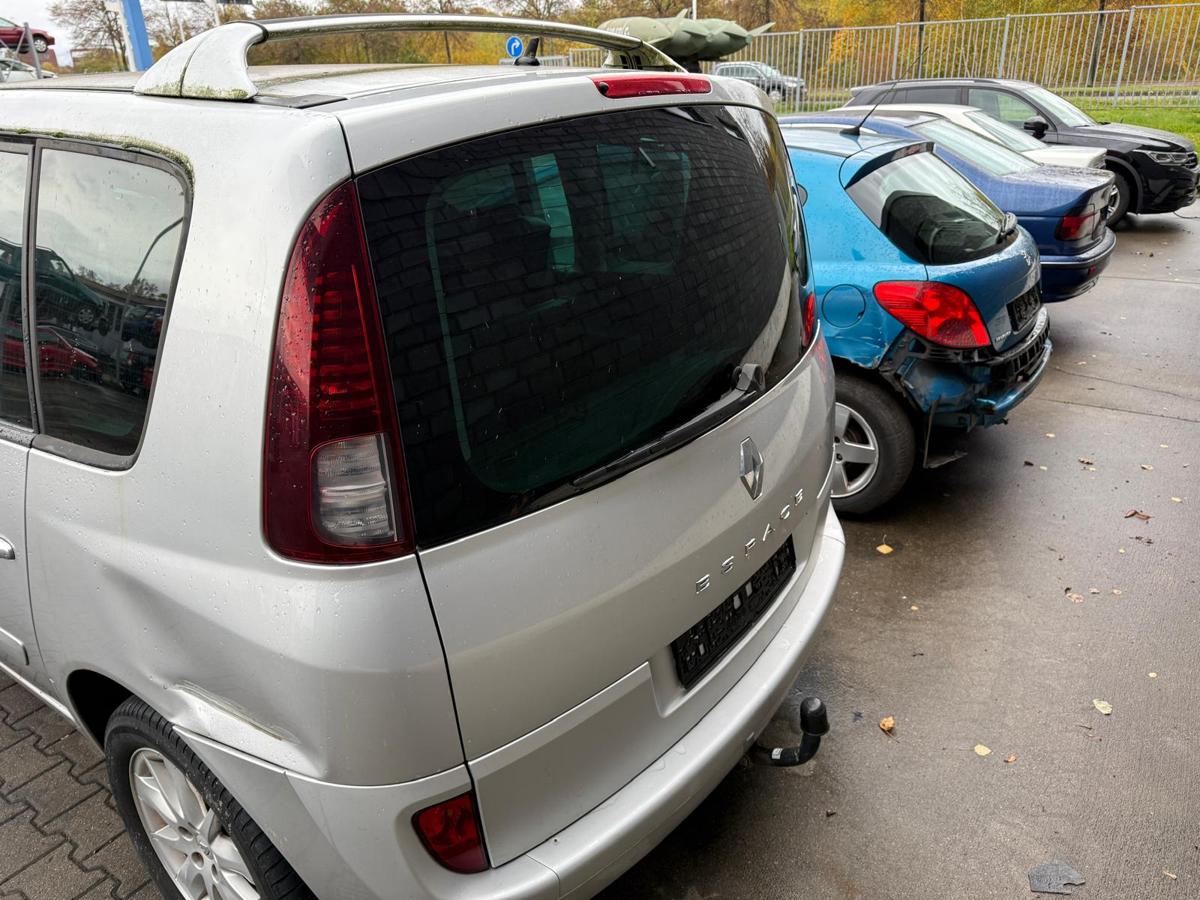 Renault Espace 4 JK original Heckklappe mit Scheibe TED69 Platin Grau Metallic BJ08